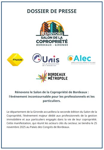 dossier-de-presse Salon de la copropriété de Bordeaux 2025